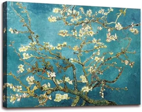 OKEXCKK Almond Blossom by Vincent Van Gogh Canvas Wall Art Large Modern Floral - Image 2
