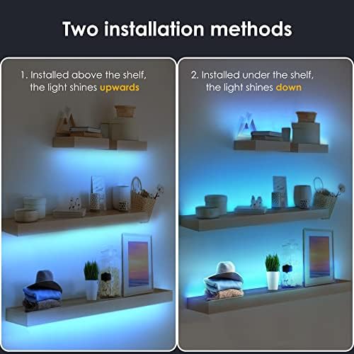 3-Pack Shelf Lights, Upgrade Battery Operated 20inch Led Strip Lights - Image 3