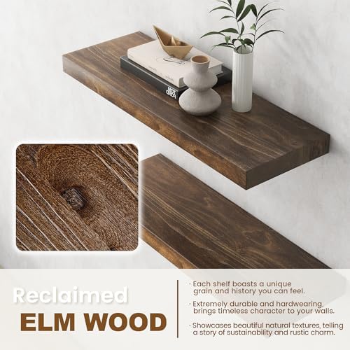 Floating Shelves for Wall Decor, Rustic Wall Shelves - Image 4
