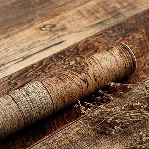 Wood Grain Contact Paper Peel and Stick Wood Look Wallpaper by TANONE
