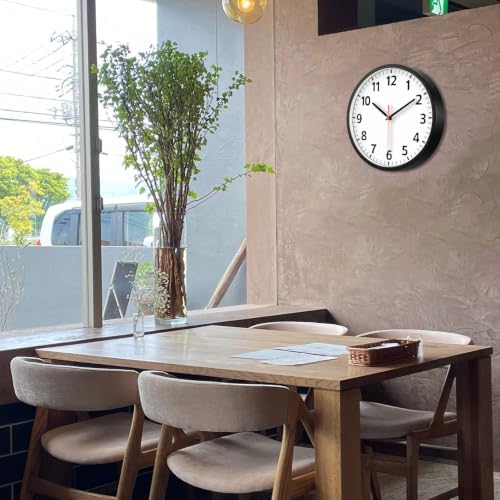 12" Modern Silent Battery Wall Clock, Decorative Wall Clocks Indoor - Image 6