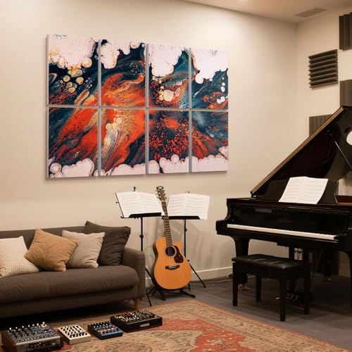 UMIACOUSTICS 8 Pcs 0.7Inch Thick Art Acoustic Panels, Total 47.2” x 31.5” - Image 2
