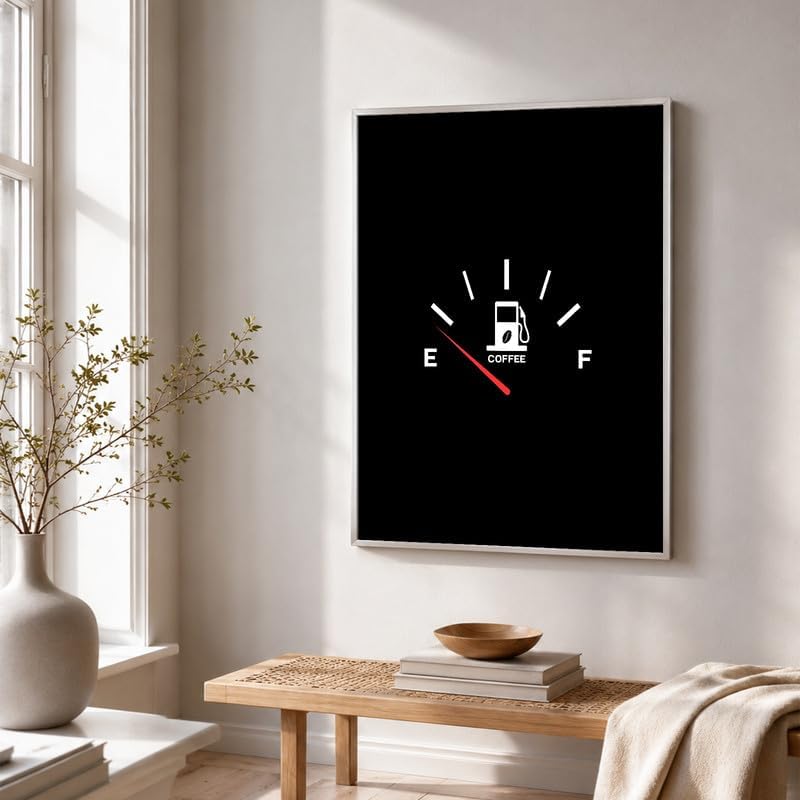 InkFlow Posters Coffee Gauge Canvas Poster - Image 3