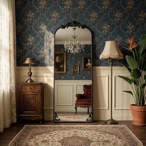HARRITPURE 64"x21" Vintage Full Length Mirror, Arched Standing Mirror - Image 3