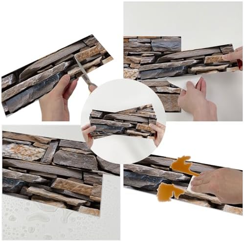 TUOKING Peel and Stick Backsplash Wall Tiles fot Kitchen, 3 Sheets - Image 3