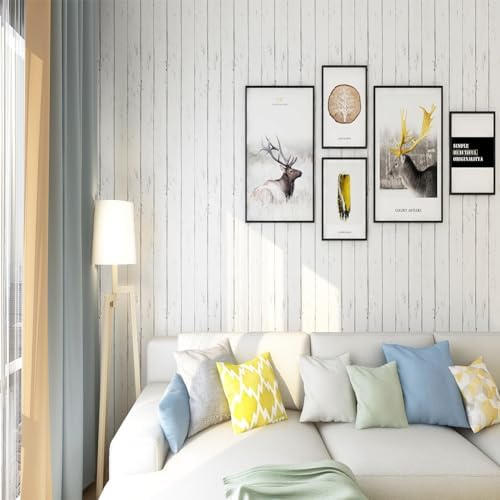 Orgrimmar 236"x17.8" Ivory Wood Peel Vinyl Stick Wallpaper Roll Removable - Image 5