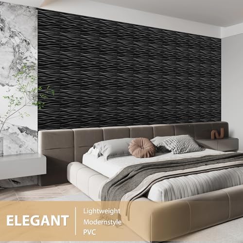 Heikki 30 Pack 3D Wall Panel for Interior Wall Décor, PVC Flower Textured Wall - Image 5