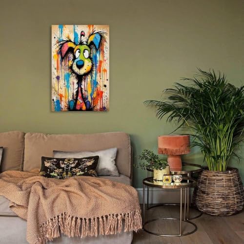 Colorful Cat Face Poster Pop Art Animal Print Canvas Wall Art - Image 4