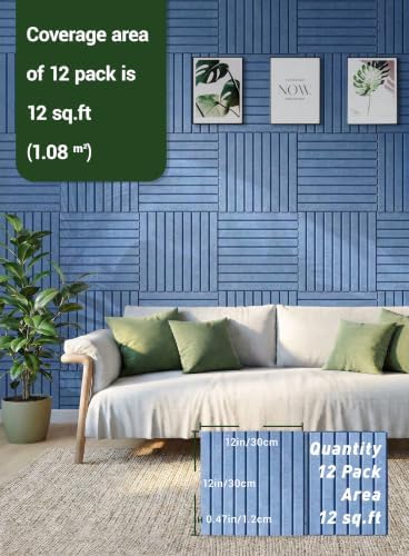 Waister Soundproof Wall Panels, 0.47 Inch Thick -Sky Blue - Image 5