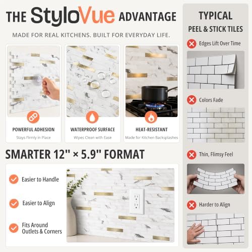 StyloVue 20 Sheets Peel and Stick Backsplash - Image 5
