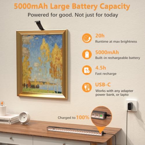 Innovative Insert-Type Picture Light, No-Drill Magnetic Mount - Image 4