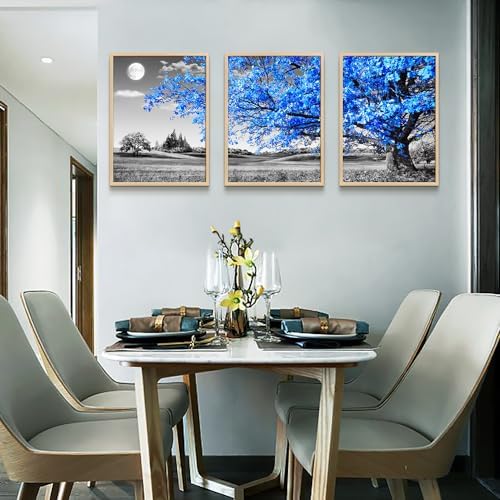 Natural Wood Framed Wall Art for Living Room and Bedroom - Image 5