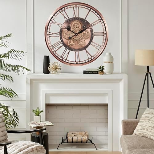CLXEAST 28" Moving Gear Wall Clock - Image 6