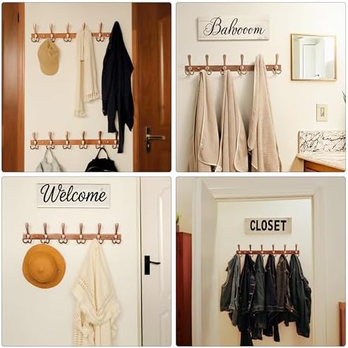 Dseap Coat Rack Wall Mount 24 Inch, Heavy Duty 12-Gauge Base vs Flimsy 1mm - Image 6