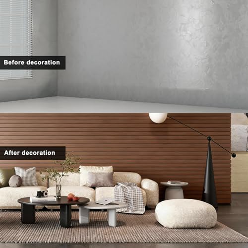 3D Wall Panels Peel and Stick – 15.74"x288"/24FT PVC Faux Wood Grain Texture - Image 3