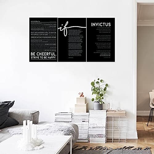 3 Piece Inspirational Wall Art, Quotes Motivational Canvas Prints - Image 2