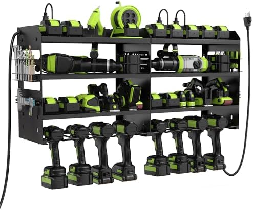HUPBIPY Modular Power Tool Organizer Wall Mount Drill Holder Garage Shelf by HUPBIPY