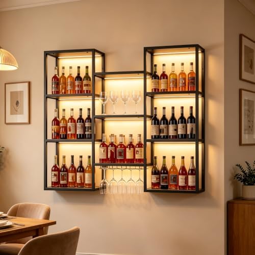 59in Wall Mounted Wine Rack by Unknown