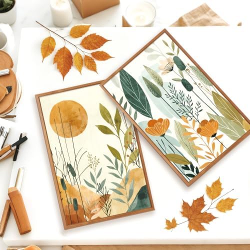 CHDITB Boho Botanical Framed Wall Art Set, Minimalist Nature Plant Decor - Image 6