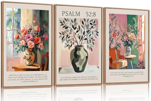 FWIEXA Christian Bible Verse Canvas Wall Art Set, Easter 3 Piece Religious by FWIEXA