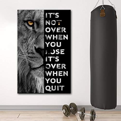 Never Give Up Motivational Print Canvas Wall Art • Success Printing Gallery - Image 4