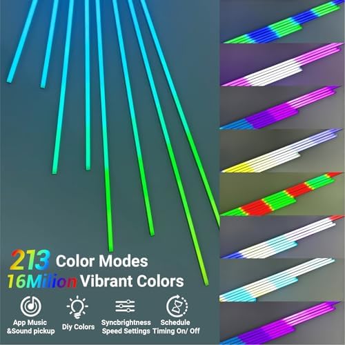 HAMRVL RGB+IC Smart Recessed Lighting Wall Panel Lights, APP & Remote Control - Image 3