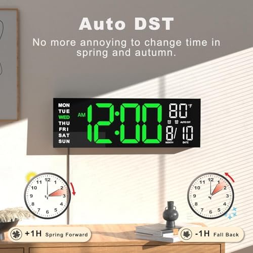 JALL 16" Large Digital Wall Clock - Image 5