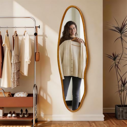 Irregular Full Length Mirror, Modern Aesthetic Full Body Mirror - Image 6