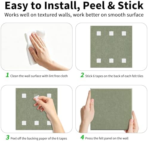 1/2'' Thick Felt Bulletin Cork Board Tiles - Image 7
