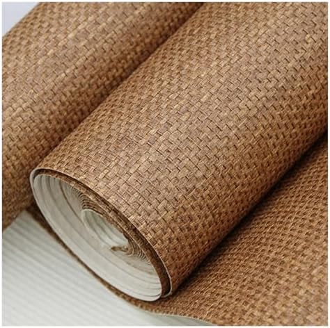 Grasscloth Wallpaper Textured Woven Wallcovering, Natural Plant Fiber Contact by ODAROS