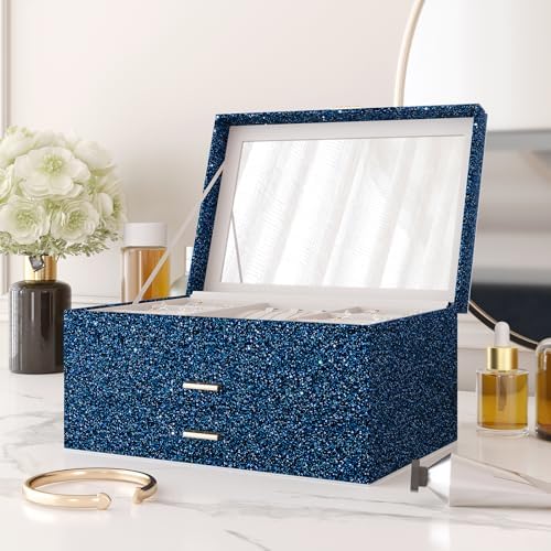 Black Blue Glitter Wallpaper Stick and Peel Sparkle Glitter Contact Paper - Image 2