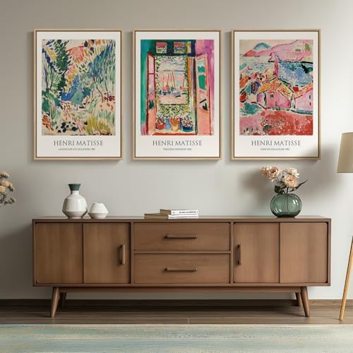 Large Framed Matisse Abstract Canvas Wall Art - Image 4