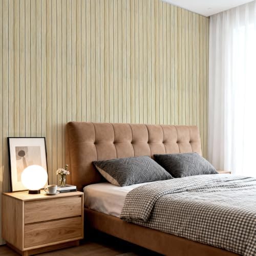 Wood Slat 3D Wall Panels Peel and Stick, 15.7 x 118 in - Image 5