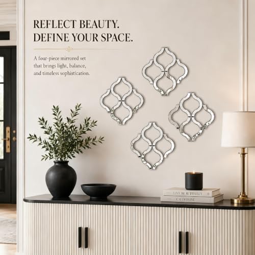 Square Decorative Wall Mirror 12 x 12 Inch, Modern Wall Mounted Accent Mirror - Image 6