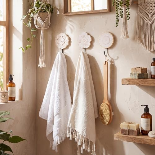 Novabright 3 Pcs Boho Wooden Wall Hooks - Image 3