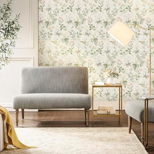 Simon&Siff Vintage Floral Peel and Stick Wallpaper 17.3" x 480" - Image 5