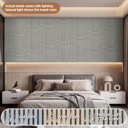 Peel and Stick Wood Slat Wallpaper 17.5" x 500" Self-Adhesive Wood Panel - Image 4