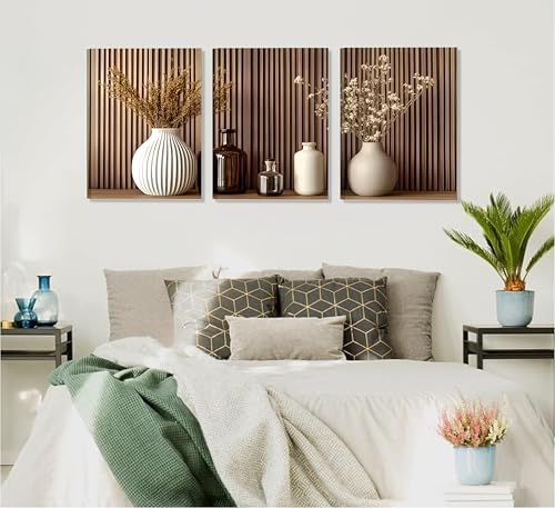 Framed 3Pcs Minimalist Floral Canvas Wall Art 16x24 inches - Image 6