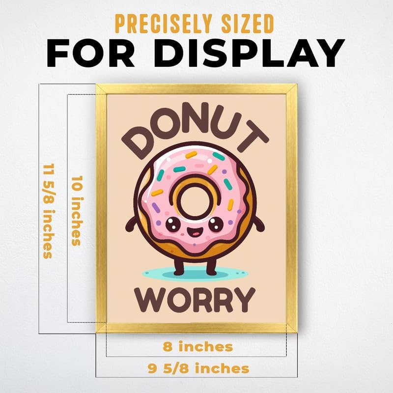 InkFlow Posters Donut Worry Canvas Poster - Image 3