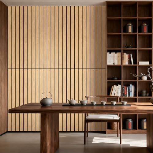 6 Pack 47.2"x23.6" Acoustic Panels, Sound Absorbing Panels, Teak-Color - Image 3