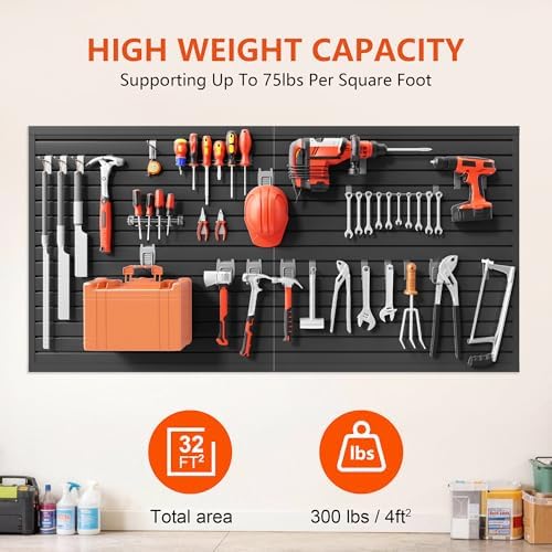 Slat Wall Paneling 4ft x 8ft, Slatwall Panel PVC Garage Storage System - Image 3