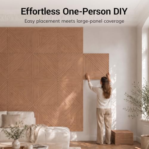 TONOR 16 Pack Acoustic Panels Peel and Stick, 23.6''x23.6''-62 sq.ft. - Image 3