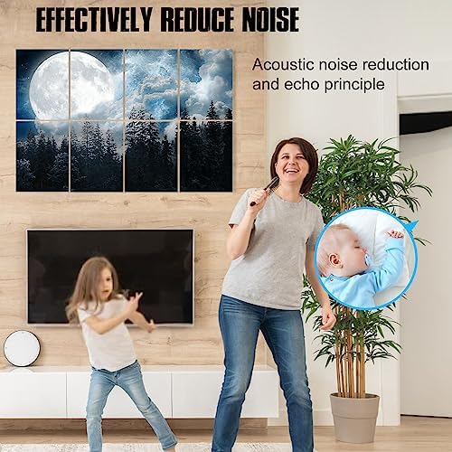 YPY Acoustic Panels Sound Absorbing, 8 Pack Soundproof Wall Panels - Image 5