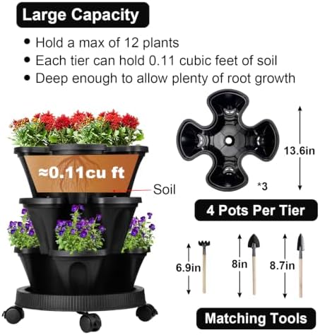 GameXcel Vertical Planter Tower - Image 7