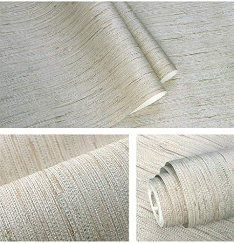 Blooming Wall: Faux Grasscloth Pattern Wallpaper Roll - Image 3
