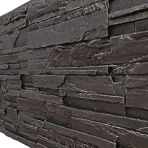 EverStone Cascade Faux Stone Panel, 48 5/8"W x 24 3/4"H x 1 1/4"D, River Moss - Image 7