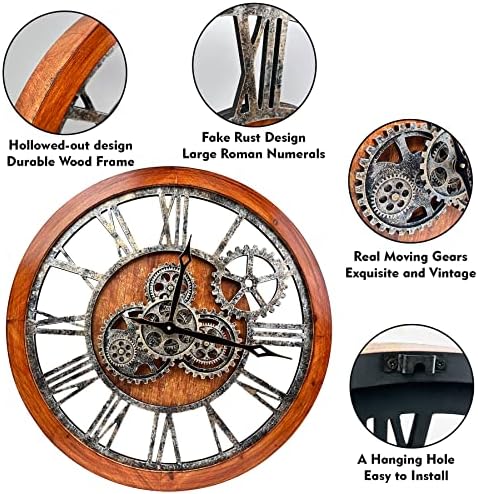 The B-Style Large Wall Clock, 24 inch - Image 3