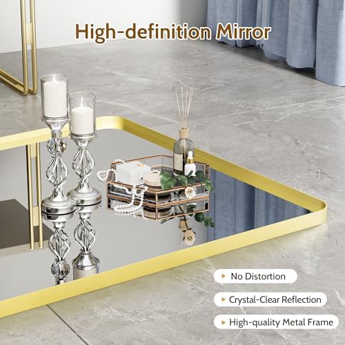 Gold Bathroom Mirror 30X30 Inch Bathroom Vanity Mirror - Image 4