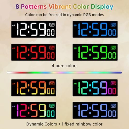 Soobest Digital Wall Clock, Remote Control Electric Timer Seconds - Image 3