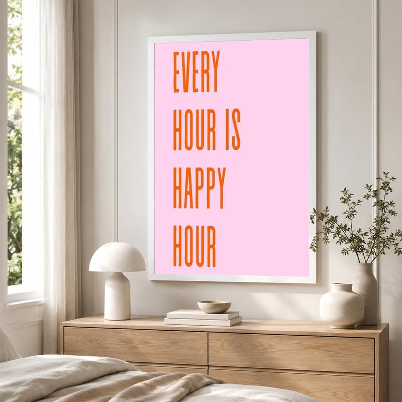 InkFlow Posters Every Hour Happy Hour Canvas Poster - Image 3